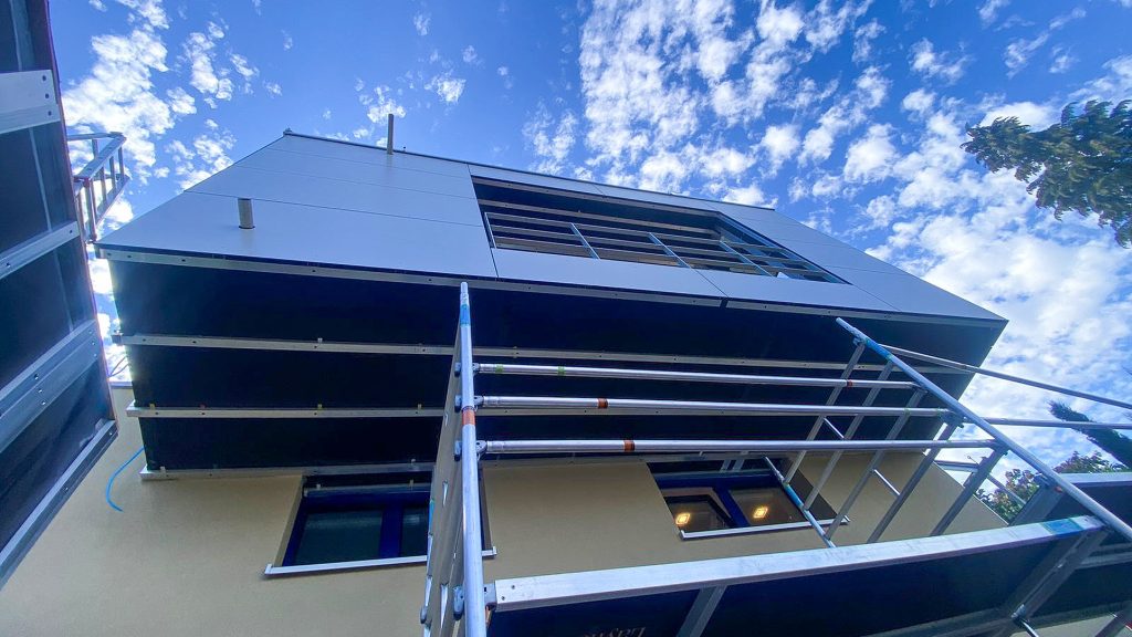 Erstellung einer neuen Fassadenverkleidung mit Fundermax Platten